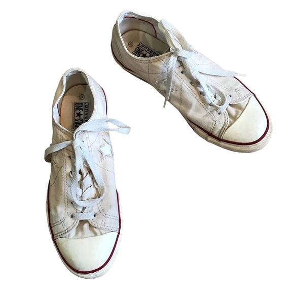 Converse 8.5 off white shoe star stripe streetwear casual urban - Picture 1 of 7